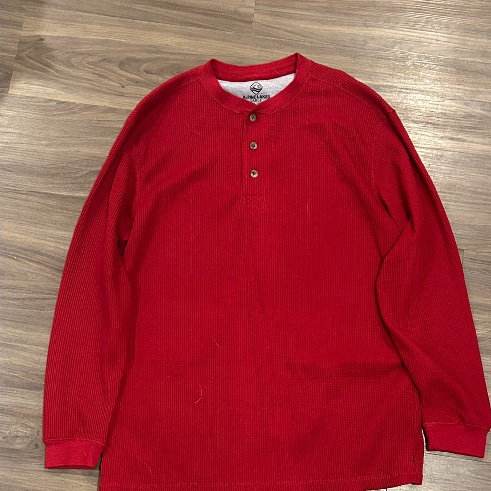 Red Henley Shirt